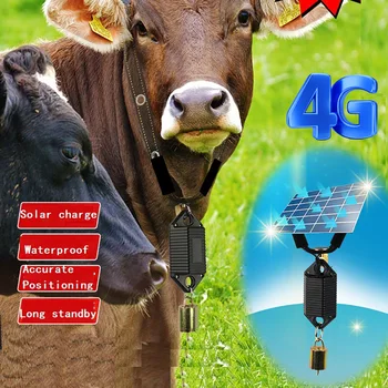 4G LTE Solar Anti-perda do Perseguidor de GPS do Colarinho Impermeável Gado Localizador GPS que segue o Dispositivo para Vacas Camelo criações de Animais Tracker