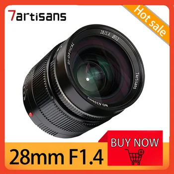 7Artisans 28mm F1.4 Full Frame de Grande Abertura MF Retrato e Fotografia de Paisagem Lentes Leica M/Sony A7II
