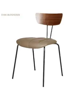 Arte em ferro Nórdicos simples e moderno, a luz de luxo Americano retro designer cadeira de restaurante, café, casa de trás da cadeira