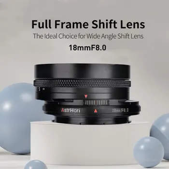 AstrHori 18mm F8 Full Frame Tilt Shift Lente de Ângulo Amplo Sony E Canon RF R Nikon Z Montagem de Lentes de Câmera