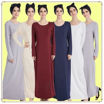Eid Muçulmano Leggings Tipo De Vestido Das Mulheres Ramadã Femme Abaya Oração Maxi Em Camadas Com Casual Leite De Seda Trecho Inferior Vestidos De 2023