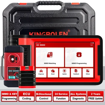 Kingbolen K8 IMMO-Chave de Correspondência de Programação OBD2 Ferramenta de Verificação de Todos os Sistemas de Codificação do ECU Bi-Direcional Carro de Teste Diagnositic Scanner