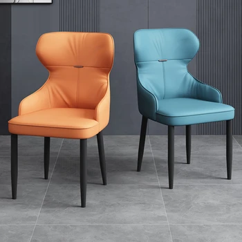 Minimalista Nórdicos Cadeiras de Jantar de Luxo Moderno e Relaxante Cômoda Cadeiras de Encosto do Agregado familiar Silla Comedor de Móveis WZ50DC