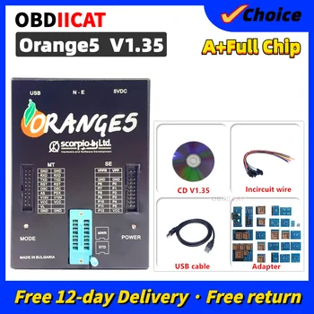 OEM Orange5 V1.35 Programador De Dispositivo De Laranja 5 V1.36 Completo Com Adaptador de Função Avançada de Software de Laranja 5 plus com dongle USB