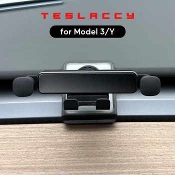 Para o Tesla Model Y 3 Carro de Telefone Celular Titular Silencioso Gravidade do Suporte de Montagem Suporte de Ventilação Clipe da Saída de Ar do Snap-in Ficar Macio Base