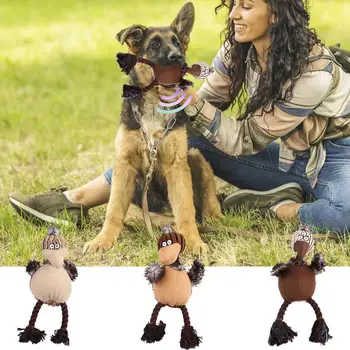 Pelúcia Brinquedo Do Cão De Estimação De Pelúcia Dentição Resistente Cartoon Cão De Pássaro De Brinquedo Com Som Lavável E Durável Brinquedos Interativos Para Cães