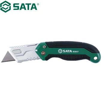 SATA 93647 Dobrável Faca de duas Cores Dual Material de Lidar com a Sharp Qnd Durável Lâminas se Sentir Confortável prático E Rápido