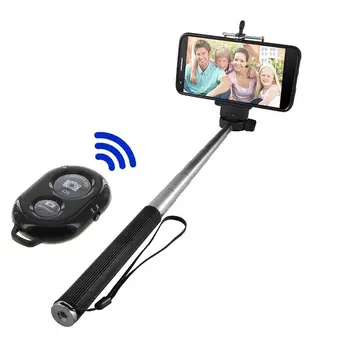 Selfie Varas selfie vara Bluetooth compatível com o stick da bateria de controle remoto do obturador monopé selfie vara tripé para smartphone